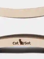Cat Set "Когтеточка - лежанка Lonty WOOD", 61*23*19 см, когтеточка для кошек из картона