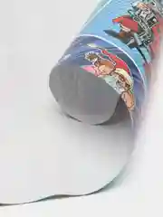 Голубой новогодняя глянцевая упаковочная бумага "Поп-арт"