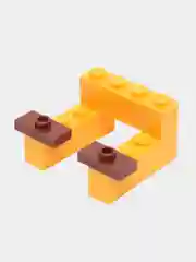 Желтый конструктор Робот Валли / WALL-E / 678 деталей / Конструктор для мальчиков и девочек