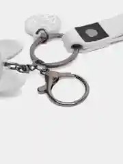 Серый меланж брелок для рюкзака и ключей "Бульдог"