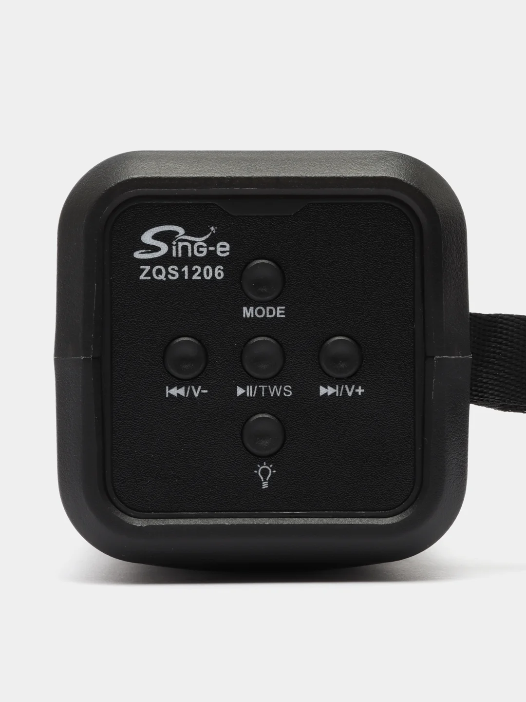 Беспроводная колонка bluetooth ZQS1206 с импульсной RGB-подсветкой, Black