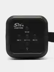 Беспроводная колонка bluetooth ZQS1206 с импульсной RGB-подсветкой, Black