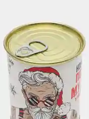 Белый новогодние мужские носки в банке