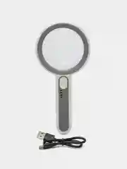 Лупа Х6-12 с аккумулятором USB, для чтения учебы, рукоделия, ручная ,с подсветкой просмотровая