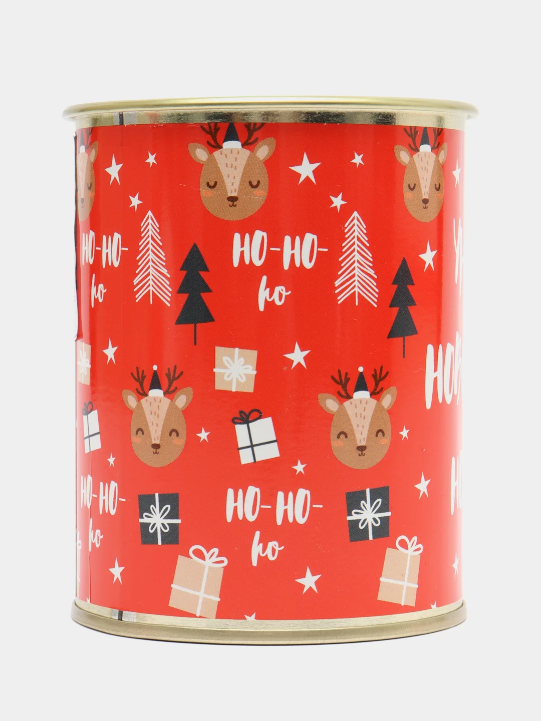 Коралловый носки женские, новогодние, в банке