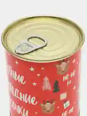 Коралловый носки женские, новогодние, в банке