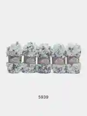 Мятный пряжа Alize Puffy Fine color 5 штук  петельки маленькие