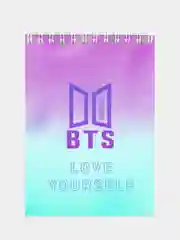 Бордовый блокноты BTS K-POP, БТС