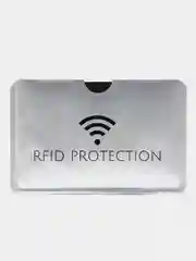 Серый чехол для карты с защитой RFID чипов