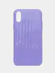 Лавандовый чехол для Apple iPhone X / XS, 8 цветов, силиконовый, ребристый