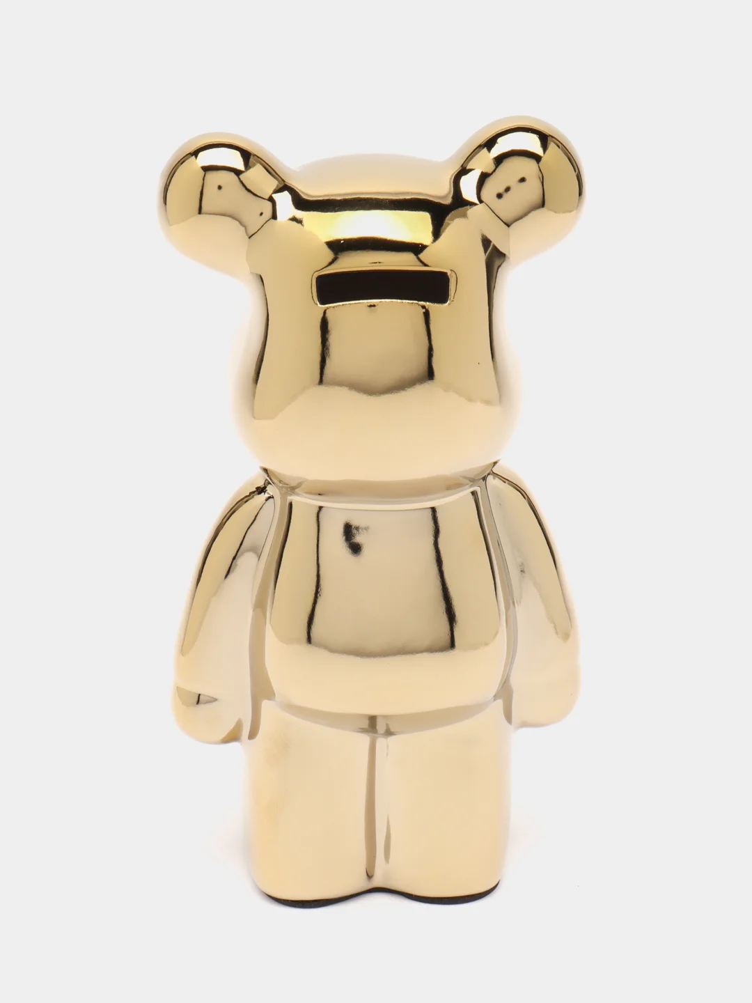 Золотой статуэтка медведь "Bearbrick", копилка керамическая