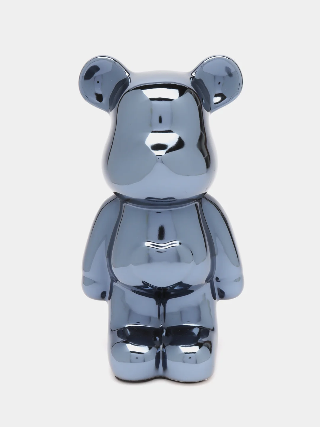 Синий статуэтка медведь "Bearbrick", копилка керамическая