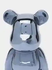 Синий статуэтка медведь "Bearbrick", копилка керамическая