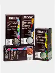 Набор косметической глины: зеленая, розовая, голубая, белая