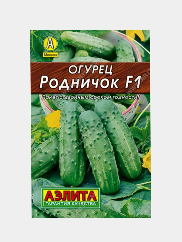 Семена огурца "Родничок F1" для открытого грунта и теплиц, пчелоопыляемый