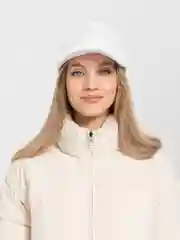 Белый кепка плюшевая, меховая