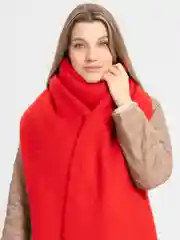 Алый шарф женский , зимний , теплый , подарок Новый год
