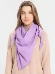 Сиреневый черный платок на голову и шею