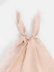 Бежевый черный платок на голову и шею