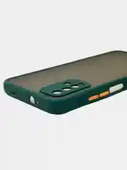 Морской чехол матовый Xiaomi Redmi 9T, Редми 9Т пластиковый  полупрозрачный с цветными кнопками