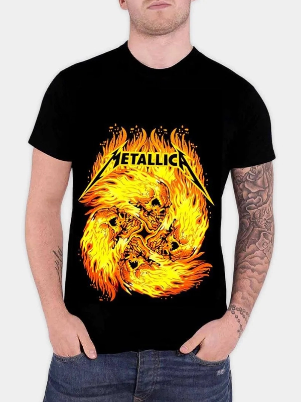 Футболка унисекс с принтом Metallica (Металлика) из хлопка