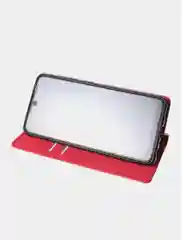 Красный чехол-книжка для Samsung A52 из нубука Super Creative