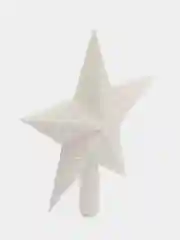Белый наконечник звезда на елку, ёлочное украшение