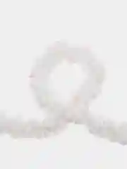 Белый мишура "Неон звезда" d-6 см 200 см