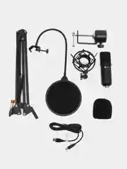 Микрофон игровой для трансляций Oklick SM-700G, конденсаторный, студийный компьютерный