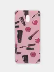 Розовый силиконовый чехол Samsung A10 A50 A20s A71 M51 A01 Core Xiaomi Note 8 8A Pro 8t 7A