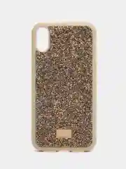 Золотой чехол блестящий c камнями на iPhone XR X XS 11 pro Max