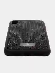 Серый чехол блестящий c камнями на iPhone XR X XS 11 pro Max