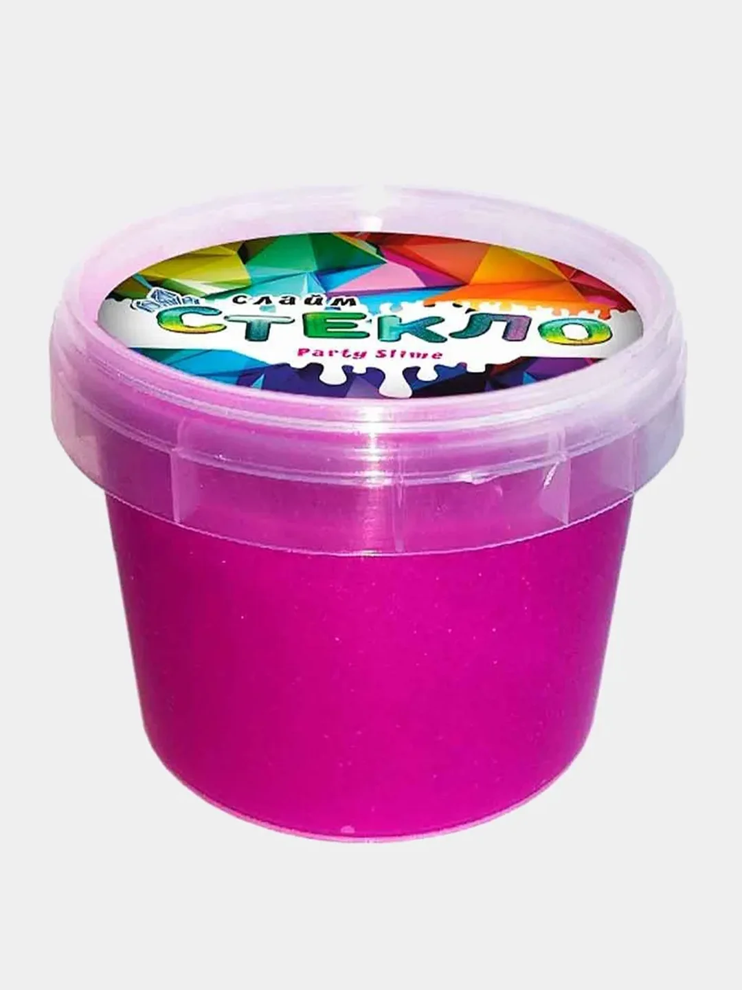 Аметистовый слайм "Стекло" НЕОН Party Slime