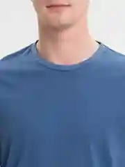 Голубой футболка однотонная, мужская, хлопок
