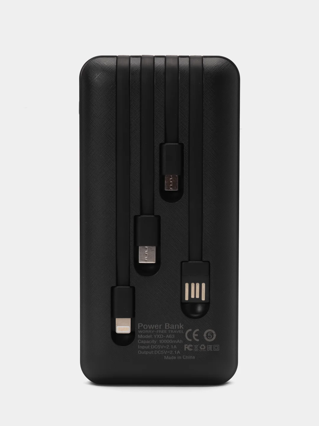Внешний аккумулятор Yosonda Black Power Bank, 10000 mAh