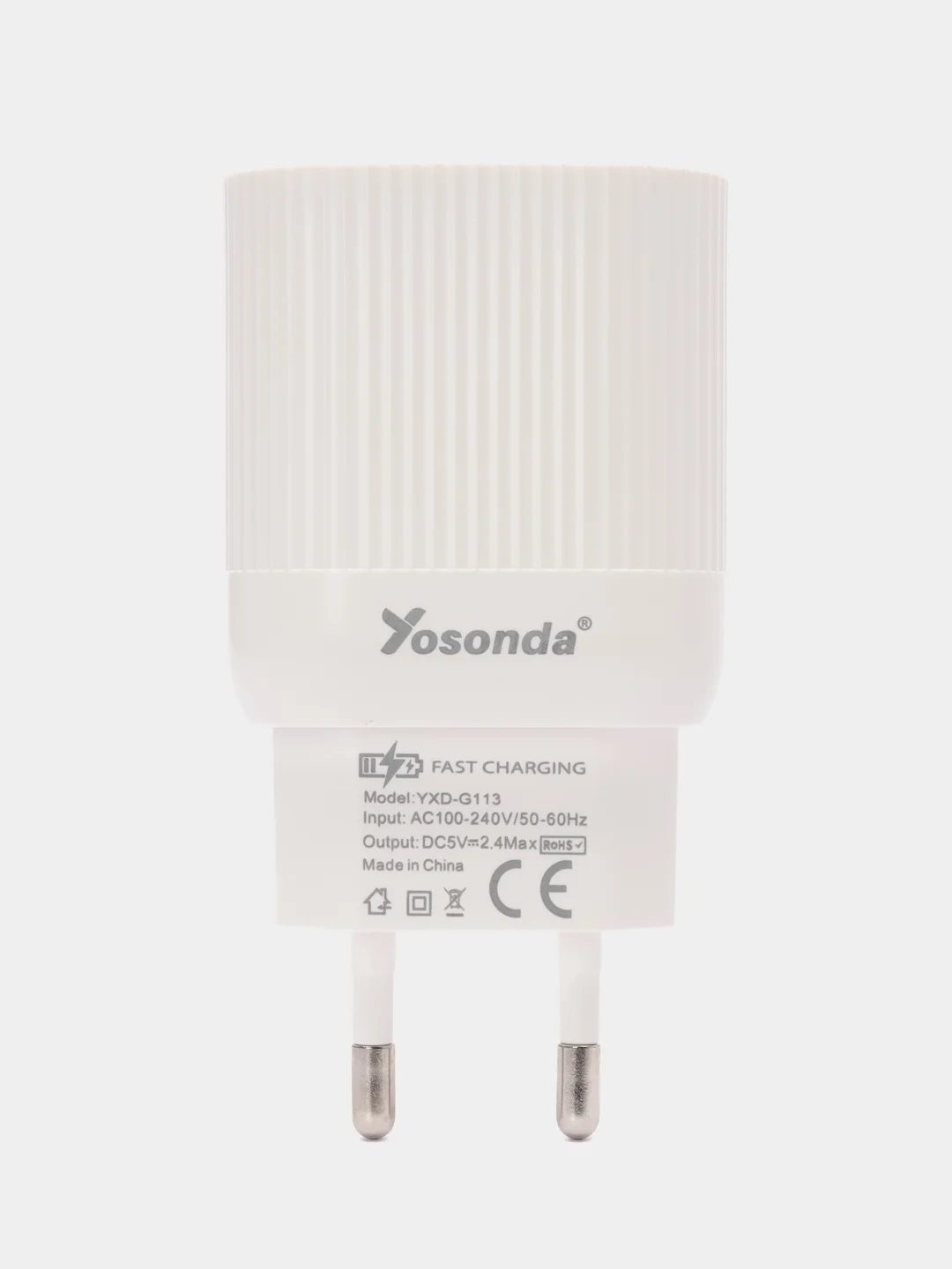 Зарядное устройство Yosonda Lightning, Type-C на Samsung, Honor, Huawei, Xiaomi, быстрая зарядка