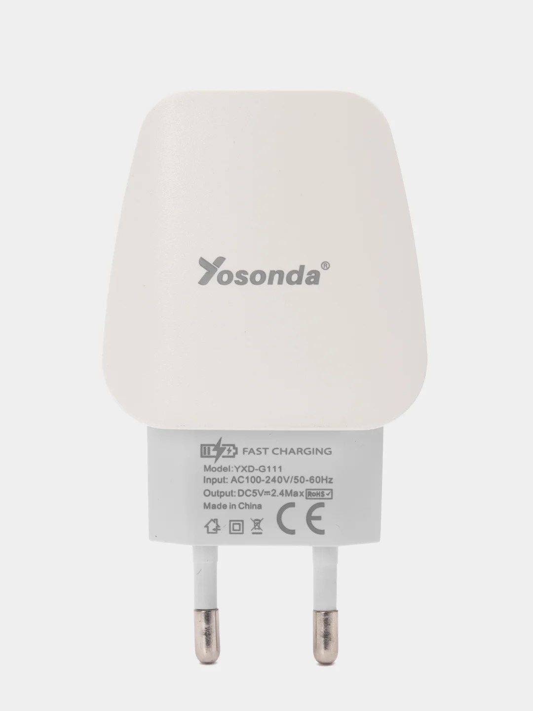 Зарядное устройство Yosonda Lightning, Type-C на Samsung, Honor, Huawei, Xiaomi, быстрая зарядка