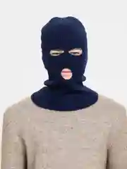 Индиго балаклава вязаная женская, мужская, подшлемник на зиму, маска спортивная для сноуборда