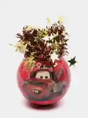 Рождественский шар "Тачки", 9 см