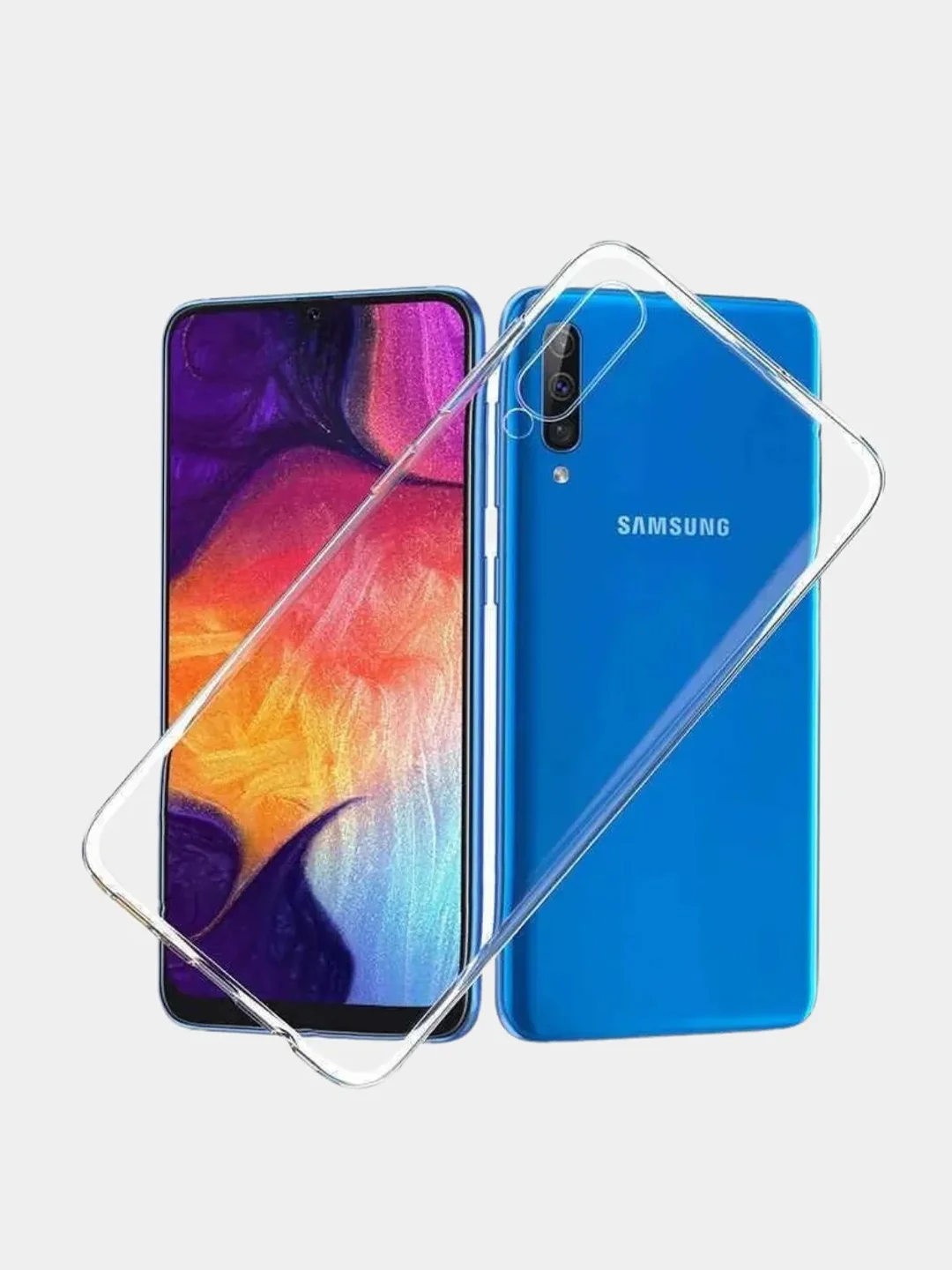 Чехол Samsung Galaxy A50 / A50s / A30s, прозрачный, силиконовый