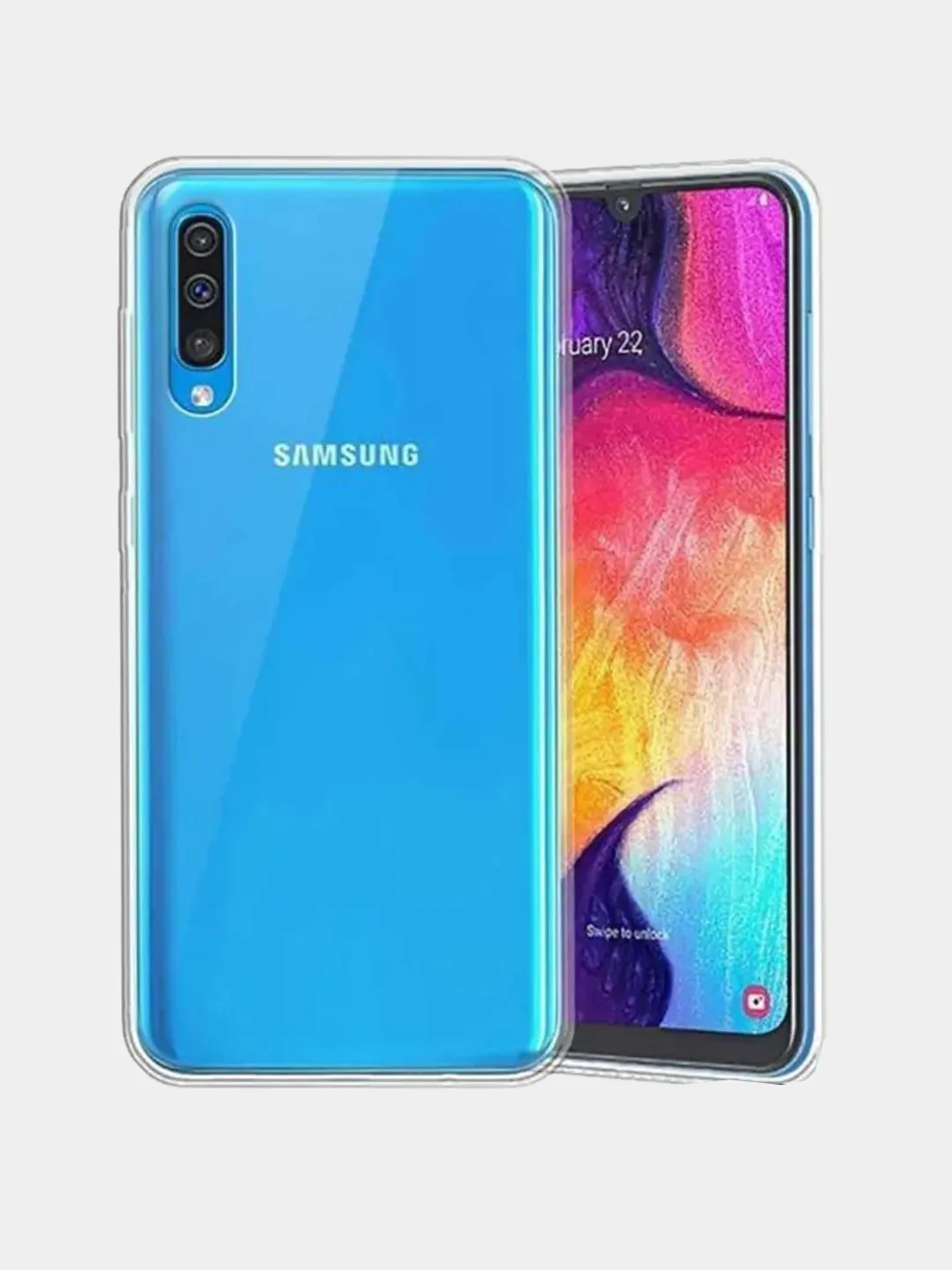 Чехол Samsung Galaxy A50 / A50s / A30s, прозрачный, силиконовый