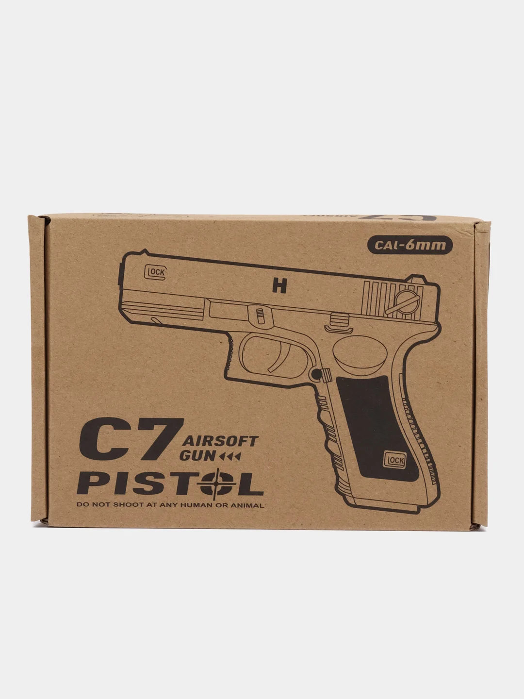 Пистолет металлический Glock Airsoft Gun C7 C.7