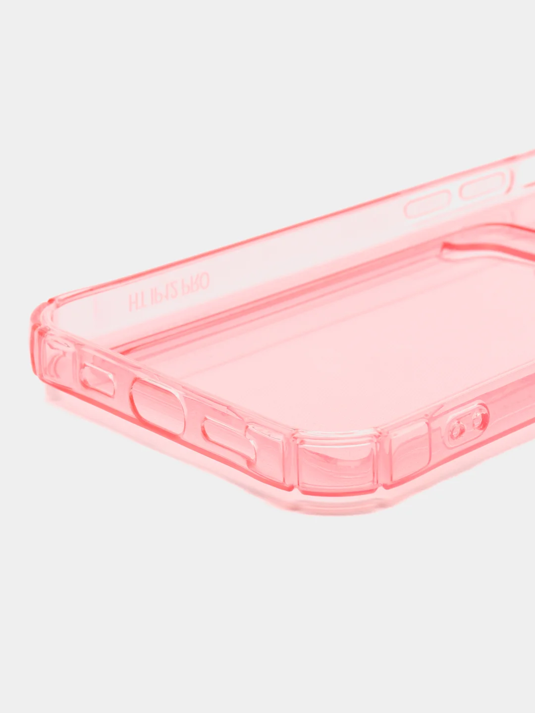 Розовый чехол для iPhone с карманом для карт