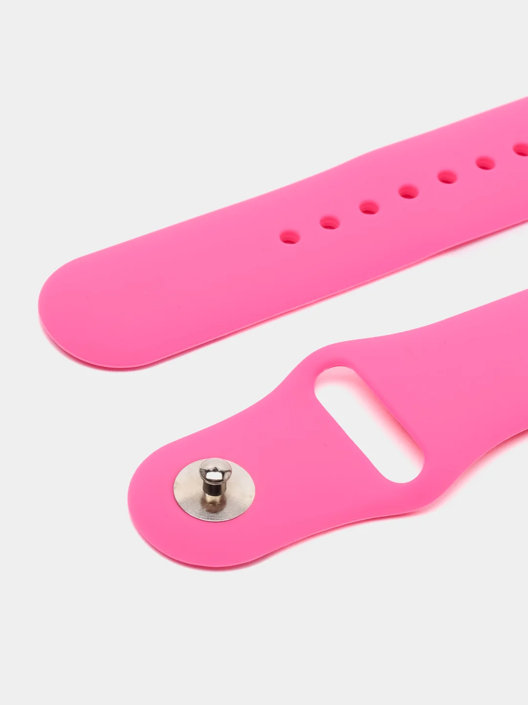 Розовый ремешок для часов Apple Watch X22 Pro, X7, X7 Pro, T200 Plus, M16, HW22, силиконовый