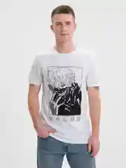 Белый футболка подростковая Аниме