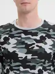Разноцветный мужская футболка с начёсом