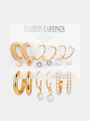 Серьги женские, гвоздики,кольца,9 пар