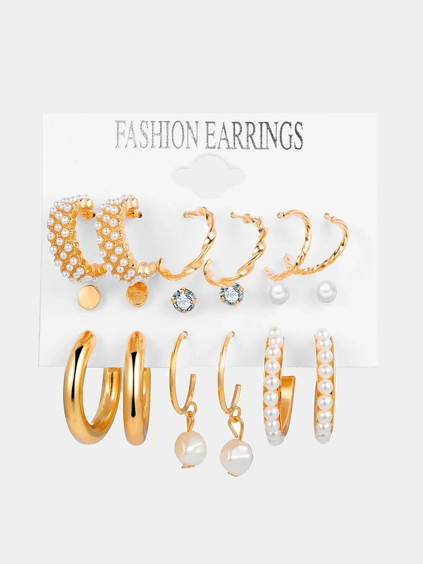 Серьги женские, гвоздики,кольца,9 пар