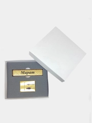 Электронная зажигалка USB, гравировка "Марат"