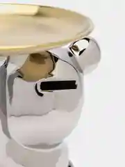 Статуэтка медведь Bearbrick, копилка керамическая с подносом